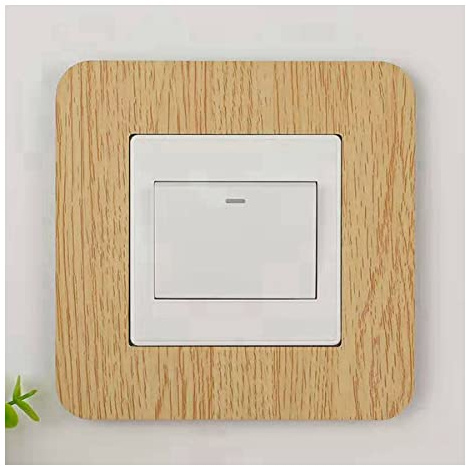 Cozylkx Interruptor De Luz Envolvente No Adhesivo Enchufe Envolvente Placa De Dedo Cubierta Protectora del Marco