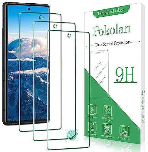 Pokolan 3 Unidades Protector Pantalla para Google Pixel 7 Cristal Templado, Dureza 9H, 0.33 mm Ultra Transparente, Sin Burbujas, Antihuellas, Ultra Resistente