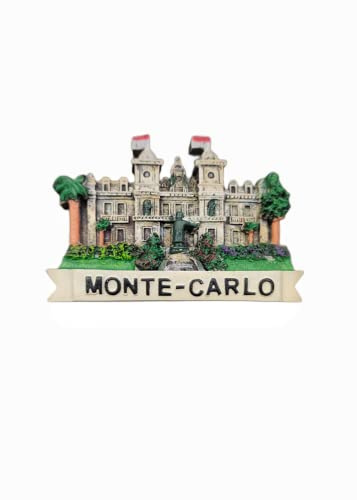 Monte Carlo Monaco Kühlschrankmagnet Reise Souvenir Kühlschrank Dekoration 3D Magnetaufkleber Bastelkollektion