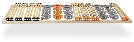 i-flair 7-Zonen Lattenrost TFlex30 90x200 cm Teller und Federleisten Lattenrahmen Anti-Rutsch-Oberfläche Hergestellt in der EU - Starr