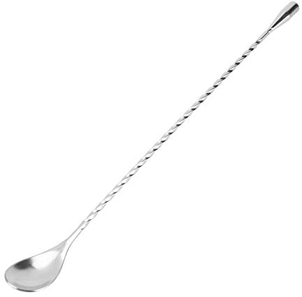 VIFERR Cuchara Mezcladora, Cuchara de Cóctel de Acero Inoxidable Mango Largo Agitador de Barra en Espiral para Bar Bartender Bebidas Cócteles Batidos Café Jugo Té
