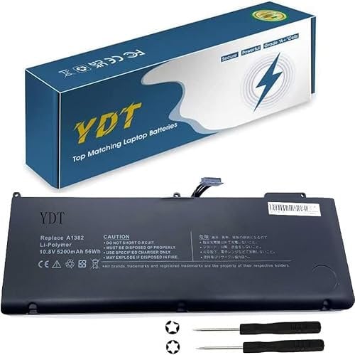 A1382 Replacement Battery for Pro 15 A1286 (Early 2011 Late 2011 Mi 2012) Laptop Batteries Pro 15 A1382 Fits:MC721 MC723 MD103 [10.95V 78.84Wh]