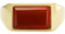Fossil Herren-Siegelring All Stacked Up Achat rot, JF0460571011