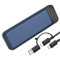 uni NVMe M.2 USB 3.2 SATA SSD Gehäuse Adapter 10Gbps Aluminium NVMe Gehäuse für PCIe M-Key/M+B Key in 2230/2242/2260/2280 mit USB USB C Kabel