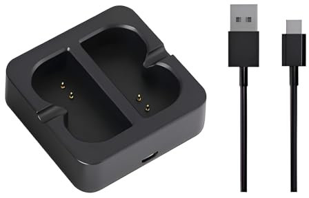 Ring Battery Charger - Compatible with Ring Video Doorbell 2/3/3Plus/4, Spotlight & Stick Up Cameras [Dual Port]