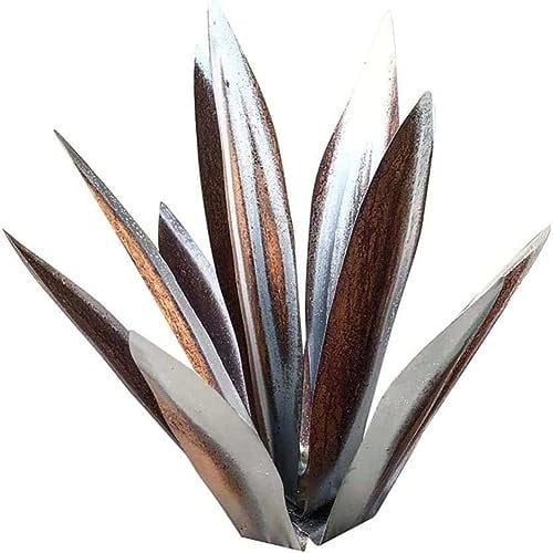 TsoLay 1 Stück Rustikale -Skulptur zum Selbermachen Aus Metall, Agavenpflanze, Rustikale Handbemalte Metall-Agave, Garten, Kunstdekoration, 55 cm