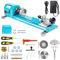 Mini tour à bois, 12 V - 24 V CC, 7 vitesses variables 4000-9000 tr/min, avec accessoires de fraisage de tour à bois, pour polissage, meulage, coupe et fraisage du bois, bricolage (B)