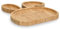 Zeller 25641 Assiette à goûter « Lapin », bambou, env. 23,5 x 21,5 x 1,8 cm