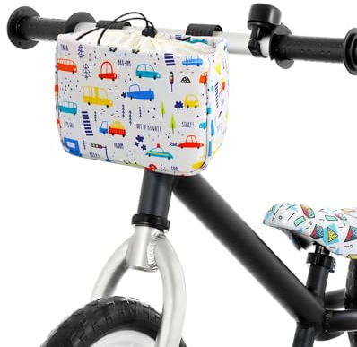 ANZOME Lenkertasche Kinder Fahrradkorb Vorne für Mädchen Fahrrad Korb Fuer Kinder fahrradzubehör für Laufrad, Dreirad, Scooter