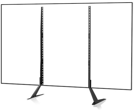Suptek Universal TV Stand Base TV Leg with 3 Height Adjustment for Most 27-85 Inch LED, LCD TVs, Replacement Table Top TV Riser Base, Holds up to 50KG Max VESA 1000 x 800mm
