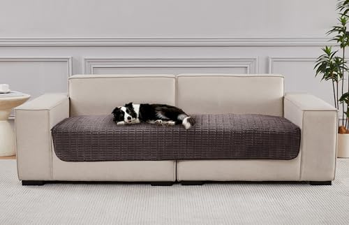 Meider Dog Bed Cover Couch Cover for Pets, Anti-Slip Washable Couch Pads for Cushion & sofa Furniture Protector (Coffee, 147x208cm 1pcs)