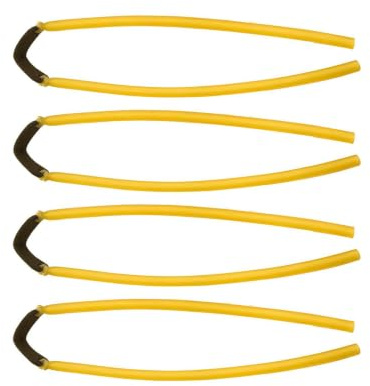 Ceeyoll 4 Stück Schleuder Gummibänder, Ersatzgummi Steinschleuder, Hochelastischer Naturlatex Schleuder Gummiband, Langlebige Schleudergummiband für Präzisen Schuss für Jagd und Freizeit Slingshot