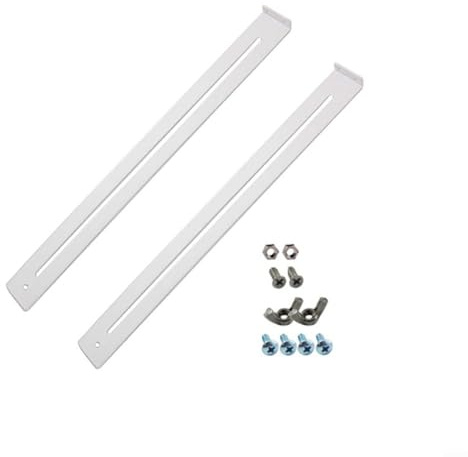 Fauhapyway Schubladen-Reparaturhalterung, robustes Stahl-Reparatur-Set, Halterungen, MDF-Spanplatten, Schubladen, verstärkt, durchhängende Böden, passt 35,6 - 61 cm (A)