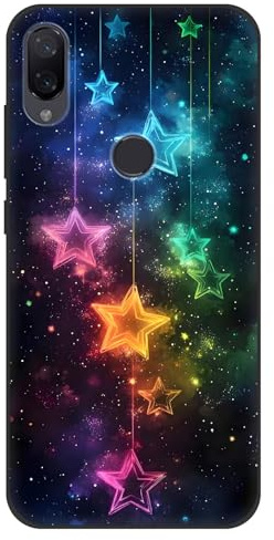 YonderYM kompatibel mit Xiaomi Mi Play Hülle Schwarze Mode Chic Muster Handyhülle Premium Silikon Handyhülle – Kratzfeste & Stoßfeste Schutzhülle Süße Muster06