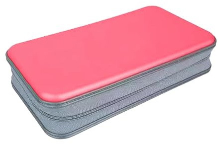 XAGMODSHN 80-slot CDs Storage Handbag Disc Box Dusproof Protections Sleeve Case Storage Solution for Travel Use Large Capacity