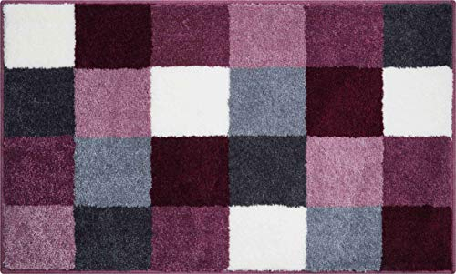 Grund Badteppich 100% Polyacryl, ultra soft, rutschfest, ÖKO-TEX-zertifiziert, 5 Jahre Garantie, BONA, Badematte 70x120 cm, beere