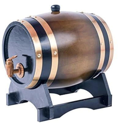 10L Eichenfass Holzfass für Speicher oder Alterung Wein & Spirituosen Wein Barrels Wein Halter braun