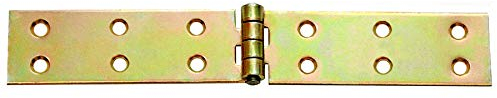 KeyMet 10 Scharniere gerollte Tischbänder 25 x 152 x 1,5 Gelb Verzinkt Modern Gelb Legierter Stahl