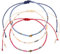Made by Nami Perlen Armband 3er Set Damen & Mädchen - 3X Surfer Armband - 100% Wasserfest & Verstellbar - Bunte Freundschaftsarmbänder - Geschenk Beste Freundin - Festival Accessoires (Sterne)