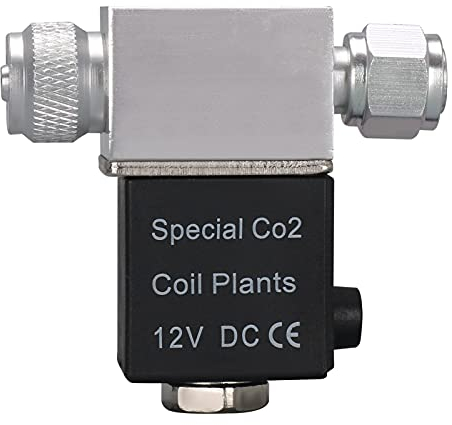 Bedler DC 12 V Ausgang Magnetventil Aquarium CO2 System Regler Elektrische Niedertemperatur Magnetventil für Aquarium Wasserpflanze Gras Wachsen Einzelkopf Magnetventil