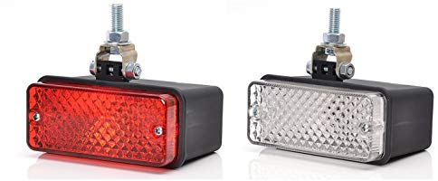 24/7Auto Roter Nebel + weiße Rückfahrscheinwerfer 12V 24V LKW Anhänger Chassis Wohnwagen Kipper Van Bus
