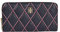 Tommy Hilfiger Geldbörse Damen, Klassisch, Gestreift, Schlank, Reißverschluss, Kunstleder, Navy