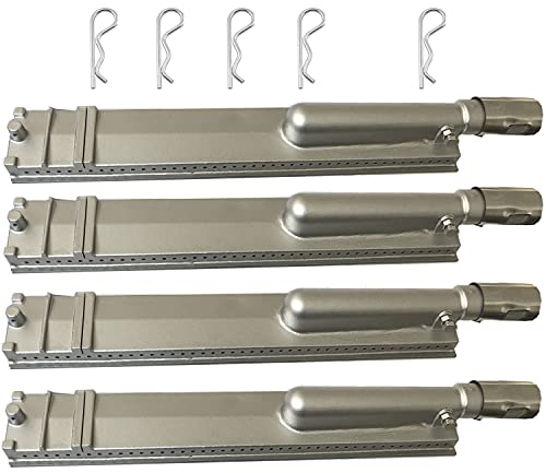 GRILLJOB 4 Stück Grillbrenner aus gegossenem Edelstahl, 41 cm, SS304 Universal-Grillbrenner für Premium-Gasgrills von Bull, Cal Flame Aussie Bull Blaze Char-Broil Jenn-Air Nexgrill Thermos Turbo
