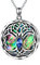 AOBOCO Celtic Tree of Life Necklace Sterling Silver Family Tree Pendant Necklace, Birthday Jewellery Gifts for Women Her (Dark blue)