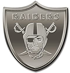 Rico Industries NFL Las Vegas Raiders Antik Auto Emblem für LKW SUV - Antik Nickel