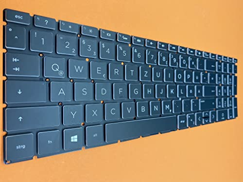 T-ProTek DEUTSCHE-Tastatur Keyboard Beleuchtung kompatibel für HP 15-da0002ng