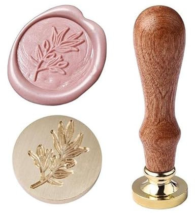 Retro Stamp Wax Seal Beads Sticks Warmer Wax Sticks Melting Glue Furnace/Spoon Tool Stove Pot for Wax Seal Stamp Candle-Plant