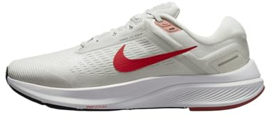 NIKE Men's Air Zoom Structure 24 Sneaker, Photon DUST/LT Crimson-Platinum Tint, 10 UK