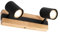 QAZQA - Modern Deckenleuchte I Deckenlampe I Lampe I Leuchte schwarz mit Holz 2-flammig-flammig verstellbar rechteckig - Jeana I Wohnzimmer I Schlafzimmer - Stahl Rechteckig - LED geeignet GU10