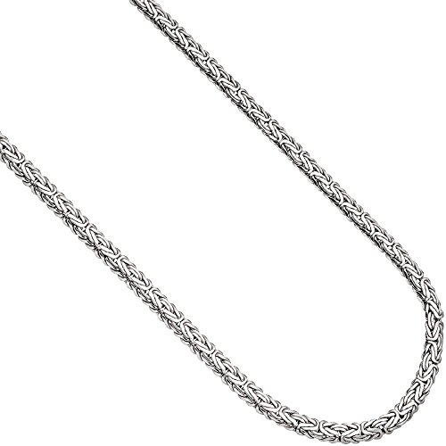 7mm ovale Königskette Kette Collier Halskette Halsschmuck aus 925 Silber 45cm
