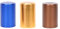 XZJMY 3Pack Aluminum Storage Jar,Portable Mini Metal Tins,Multipurpose Airtight Container Small Storage Jars with Lids for Spices, Coffee & Teas 60ml (Gold/Coffee/Blue)