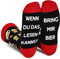 Lustige Bier Socken Herren Papa Junge - Wenn Du Das Lesen Kannst Bring Mir Bier - Bunte Männer Freund Witzige Motiv Coole Bedrucken Socken - Ostern Geschenk Vatertag Weihnachten Strümpfe Geschenkideen