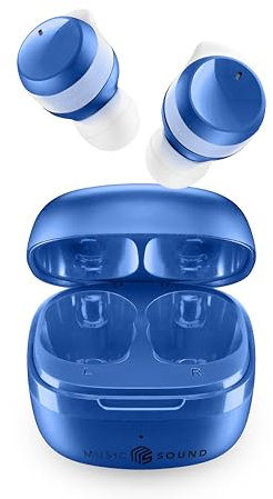Music Sound - FLOW - Auricolare Bluetooth in-ear senza fili - Play Time 25 H - Blu