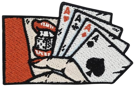 Iron-On Patch Player Girl | Playing Cards Patch Y2K Card Patches for Sewing, Cube Iron-On Patches, Pinup Girl Iron-On Patch, Ace of Spades Card Patches Finally Home