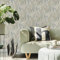 Sublime Arty Leaves Sage Wallpaper | Paste The Wall Application | Green Leaves | 10M Roll