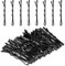 Amabro 50 Mini Forcine Per Capelli, 3,5cm Mollette Capelli Donna, Hair Pin Piccole Forcine Ondulate Fermagli In Metallo (Noir)