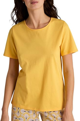 CALIDA Favourites T-Shirt Damen, aus Bio-Baumwolle, elastisch & formstabil, hautfreundlich und atmungsaktiv