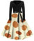 JKJFJKA Halloween Robes pour Femmes Plus Taille Amusant Halloween Impression Cocktail Balançoire Costumes Sexy V Collier Manches Longues Fête Robe Beige S Robe Halloween Sexy Halloween Costume