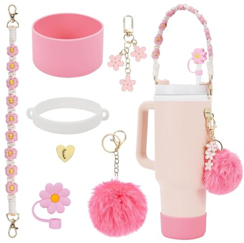 Para Stanley Cup Accesorios Traje Incluye 7 Piezas, Adecuado para Stanley Quencher, Tapas de Pajitas para Stanley Cup, para Stanley Accesorios para Vaso 40oz