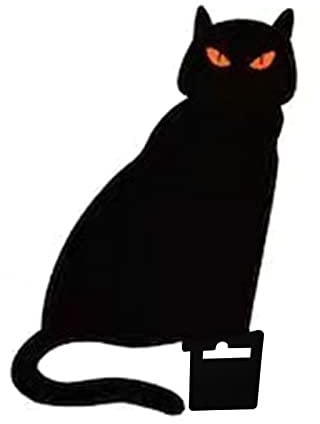 Panneaux de cour d'Halloween noirs pour panneaux pour jardin, cour, extérieur, décorations d'Halloween effrayantes