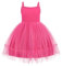 Arshiner Vestito da Bambina Vestito Estivo Senza Maniche Rosa Vestito da Bretella per Bambini Vestito da Festa di Compleanno Vestito da Bambino Festivo Vestito in Tulle 6-7 Anni