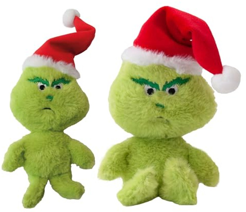 Aumüller Baldi-Muffel und Minze-Muffel mit Weihnachtsmütze - Katzenspielzeug mit Baldrianfüllung und Katzenminze