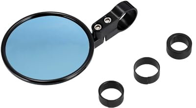Spiegel kurz, Supermoto Style, Glas blau getönt