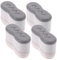 EXCEART 4 Pezzi Guarnizione del gabinetto Parti del sedile del water kit paracolpi wc bidet paraurti del coperchio del water paracolpi per sedile del water plastica Grey