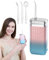 Flosser d'acqua per denti, modalità impulso regolabile, irrigatore orale impermeabile a batteria con 4 ugelli | Rondella dentale tranquilla, serbatoio da 200 ml, per impianti | Flosser elettrico