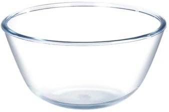 Kompatibel mit transparenter, verdickter Glasschüssel for die Küche zu Hause, Mikrowelle, spezieller Eierschlag, Salat, Haushaltssuppe(1600Ml)